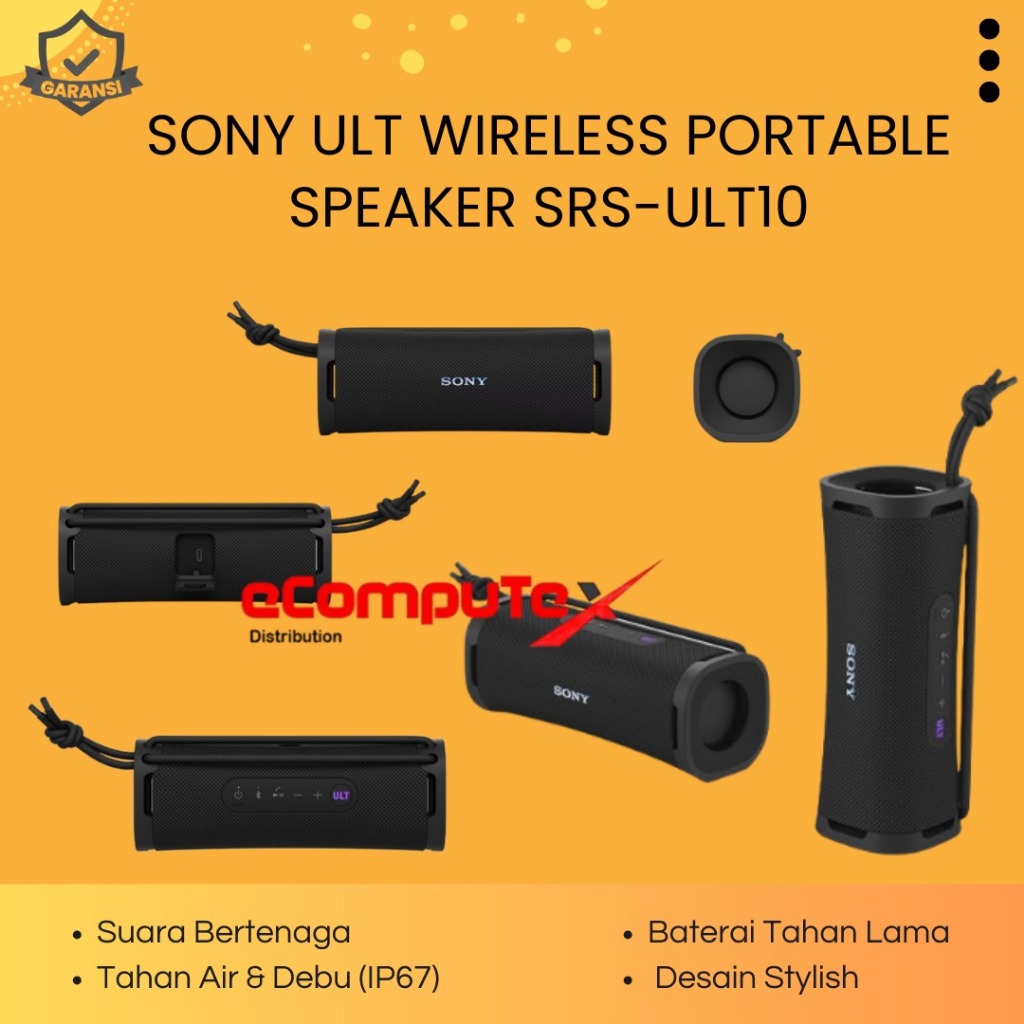 Jual SONY ULT WIRELESS PORTABLE SPEAKER SRS-ULT10 BLACK / SONY SRS ...