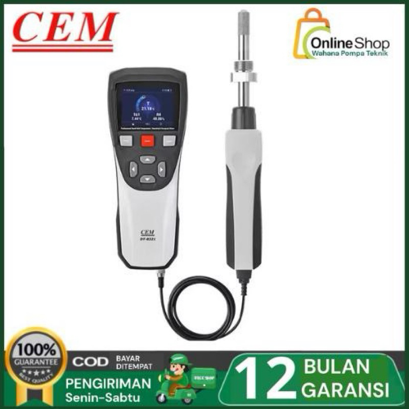 Jual CEM DT-8321 Handheld Digital Dew Point Meter High-precision Dew ...