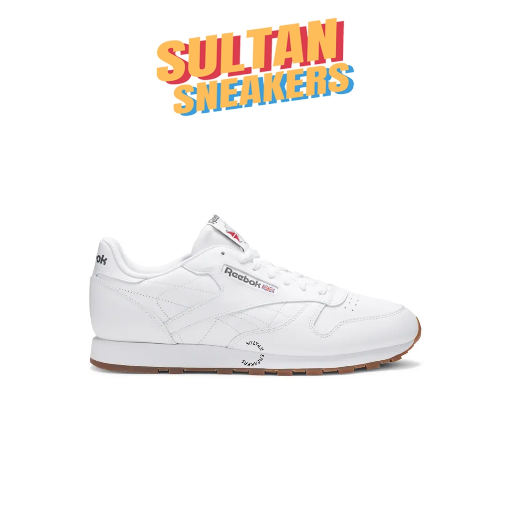 Sepatu Reebok Classic Leather White Gum Size 36-42