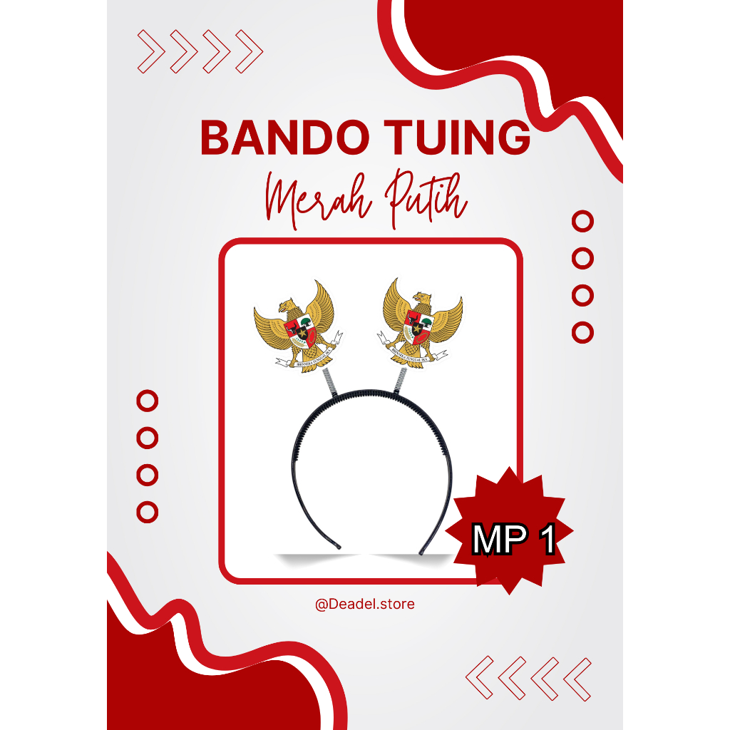 Jual BANDO TUING MERAH PUTIH || BANDO AGUSTUSAN || BANDO CUSTOM ...