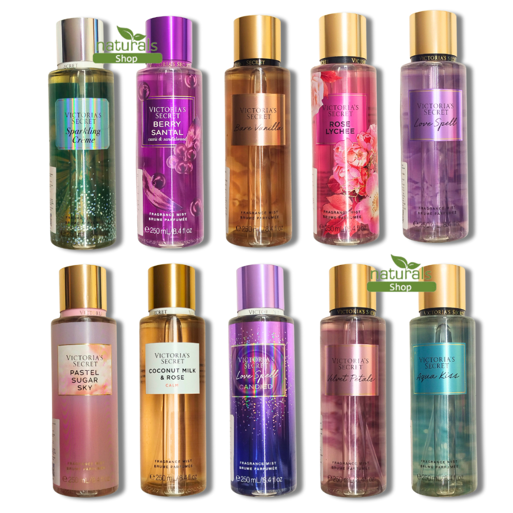 Victoria Secret BODY MIST 250ml love spell pure seduction bare vanilla  coconut passion velvet petals