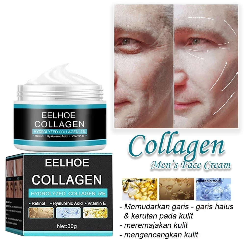 EELHOE Men's Collagen Krim Pria Penipis Anti Kerut Dan Penuaan Pada Mata | AutoStock