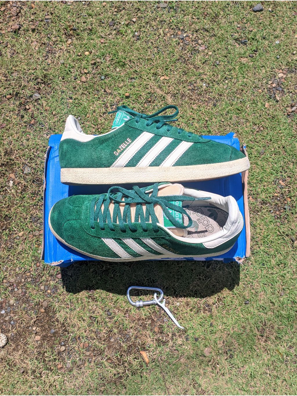 adidas gazelle silver green womens adidas Gazelle Faded Archive main image 0