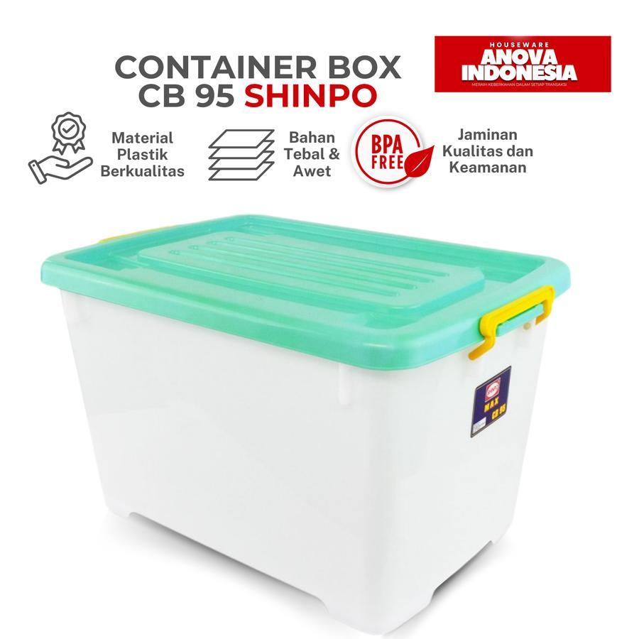 Jual Shinpo Kontainer Box Max CB 95 Liter . Storage Box Serbaguna ...