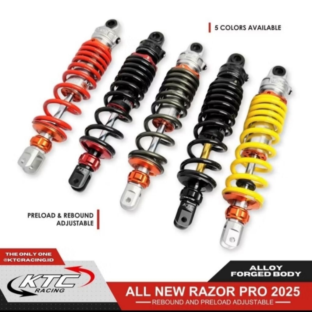 Jual Shock breaker ktc racing Razor pro single double klik rebound ...