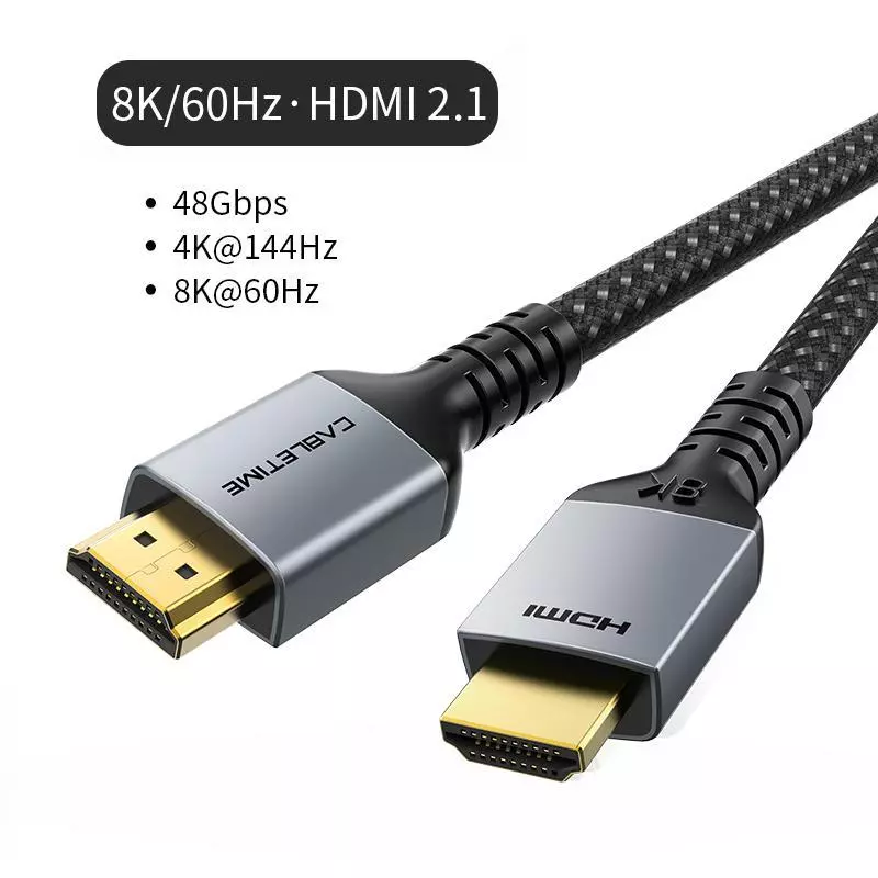 CABLETIME HDMI 2.1 8K Kabel Ultra High Speed HDR eARC HDMI Premium Series