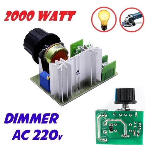 Jual Dimmer SCR 2000W AC Regulator Voltage Controller Kecepatan Motor ...