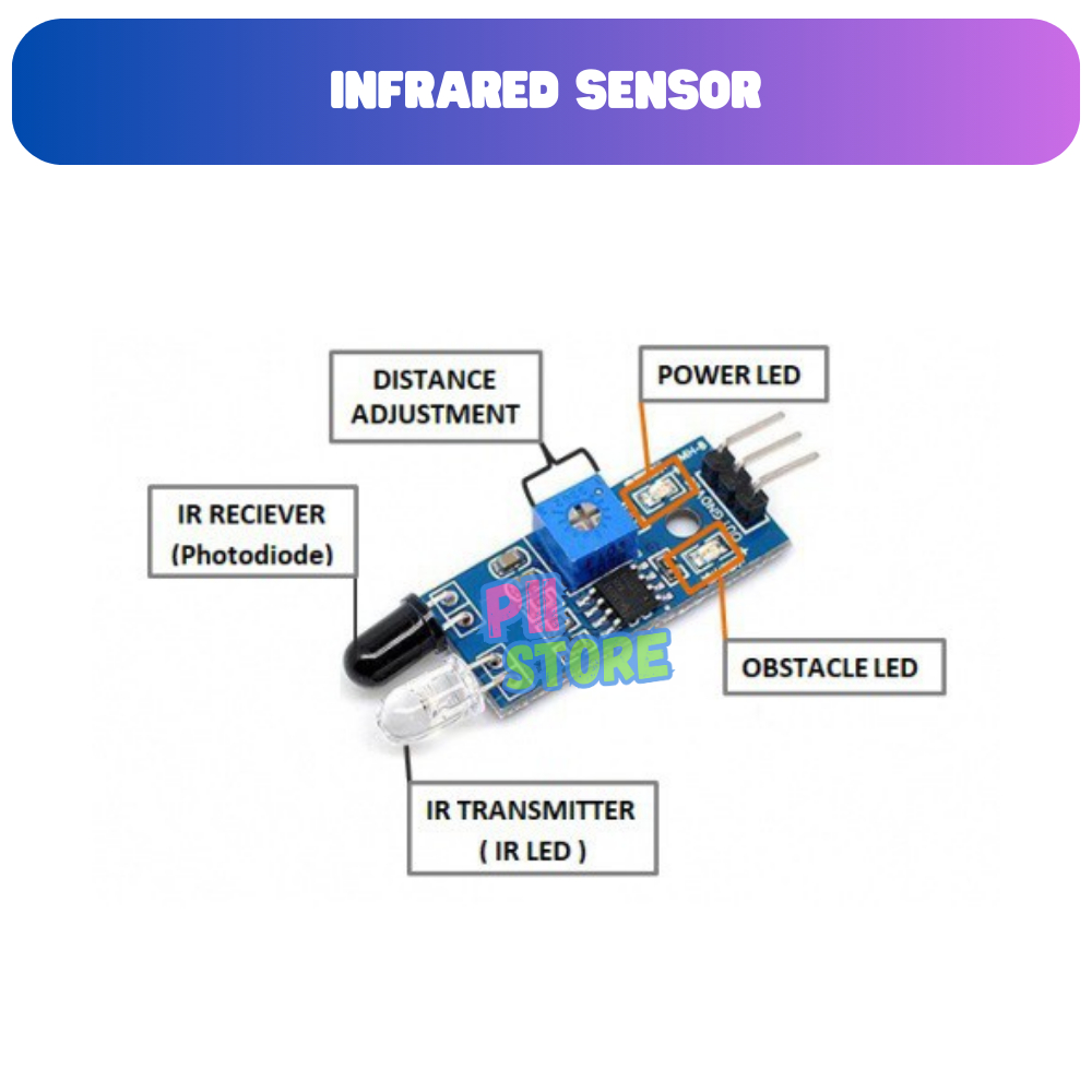Jual Infrared Barrier Obstacle Sensor Halangan Rintangan Module Sensor ...