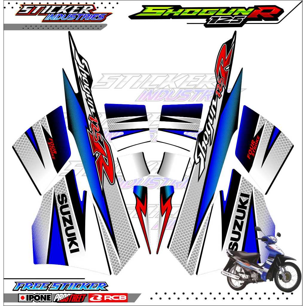 Jual STRIPING VARIASI SHOGUN 125 R / STICKER LIST VARIASI MOTOR SHOGUN ...