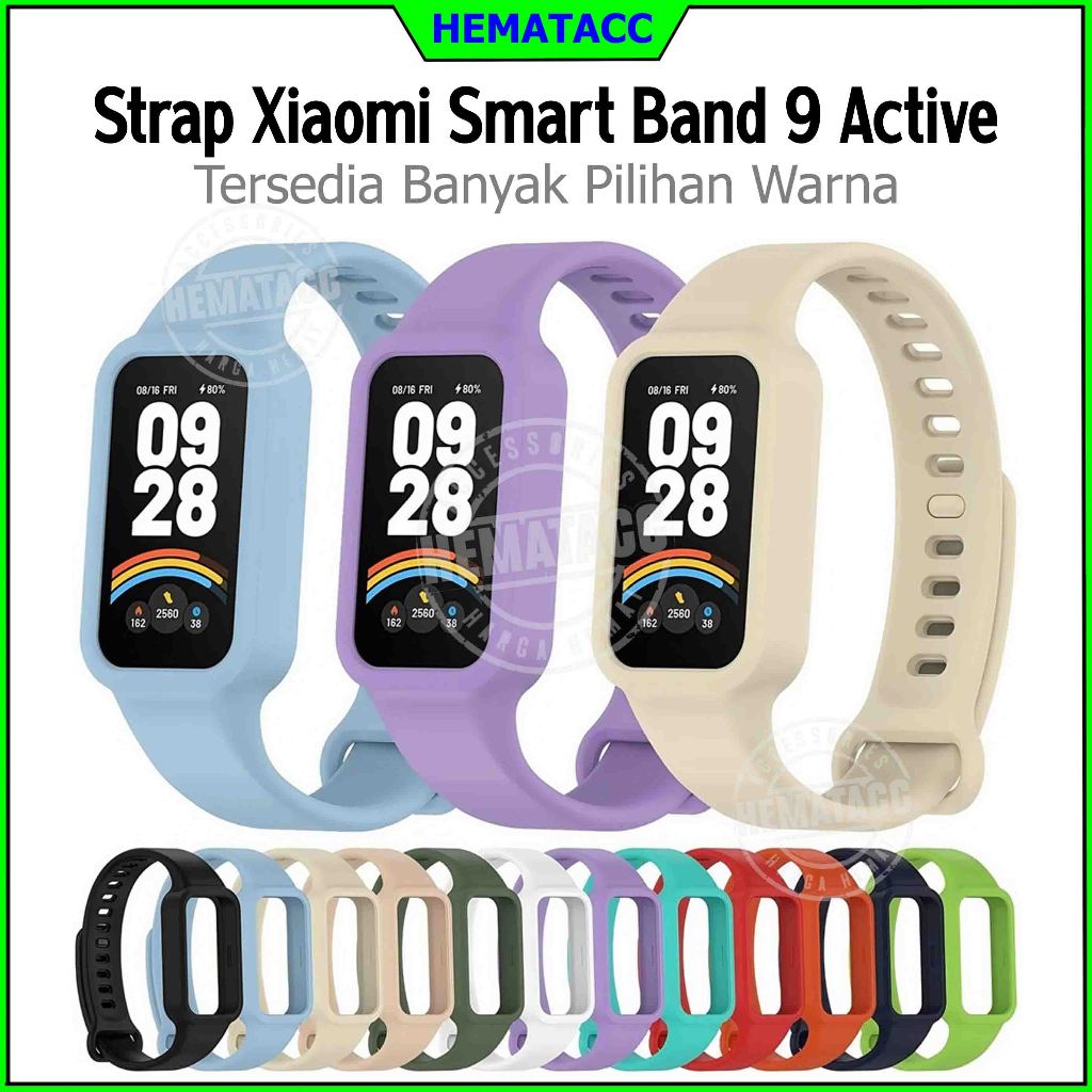 Jual Strap Mi Band Active Polos Tali Jam Xiaomi Smart Band