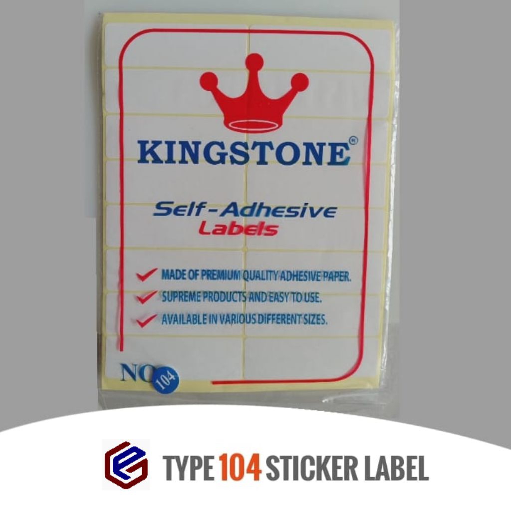 Jual STICKER LABEL KINGSTONE 103/121/108 dll | Shopee Indonesia