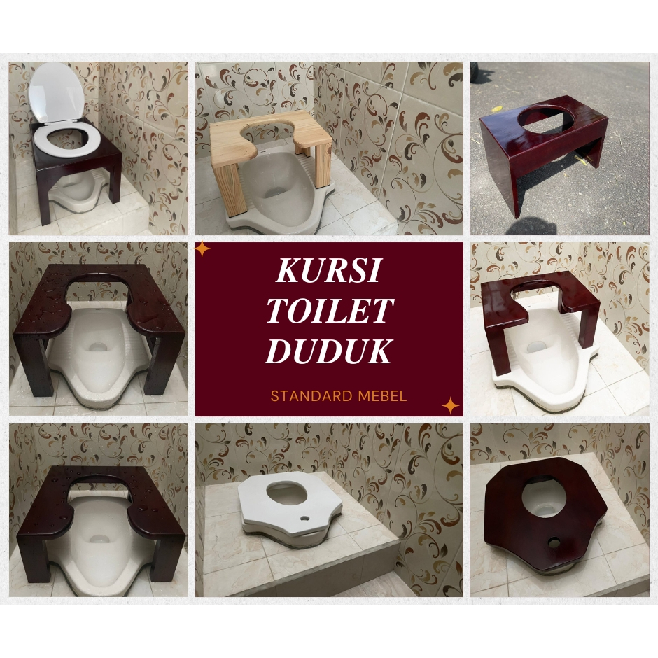 TERLARIS kursi wc  Kursi Toilet Duduk ibu hamil kursi lansia buang air besa kursi pasca operasi kursi kesulitan buang air kursi buang air obesitas Kursi closet wc duduk kayu portable kursi jongkok kursi lansia toilet jongkok
