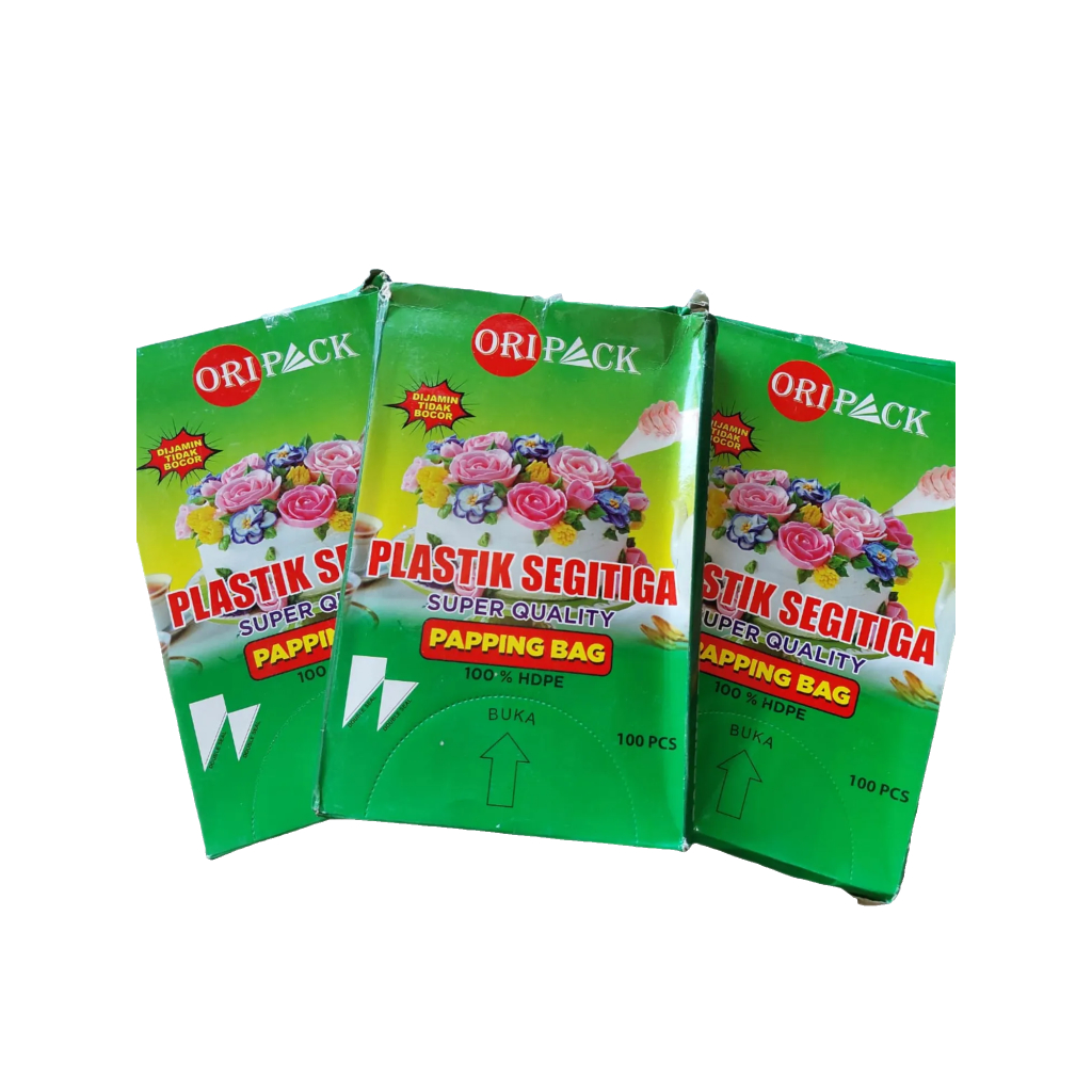 Jual Plastik Segitiga Oripack Isi 100 lembar | Shopee Indonesia