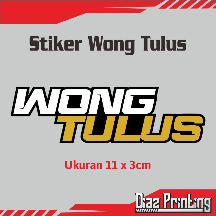 Jual Stiker wong tulus cutting sticker viral | Shopee Indonesia
