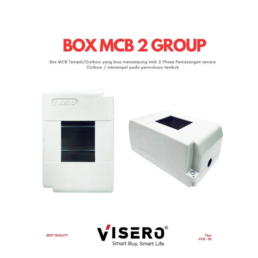 Jual Box MCB 2 Group / Box MCB 2 Phase / Box Fuse Outbow Tempel Abu ...