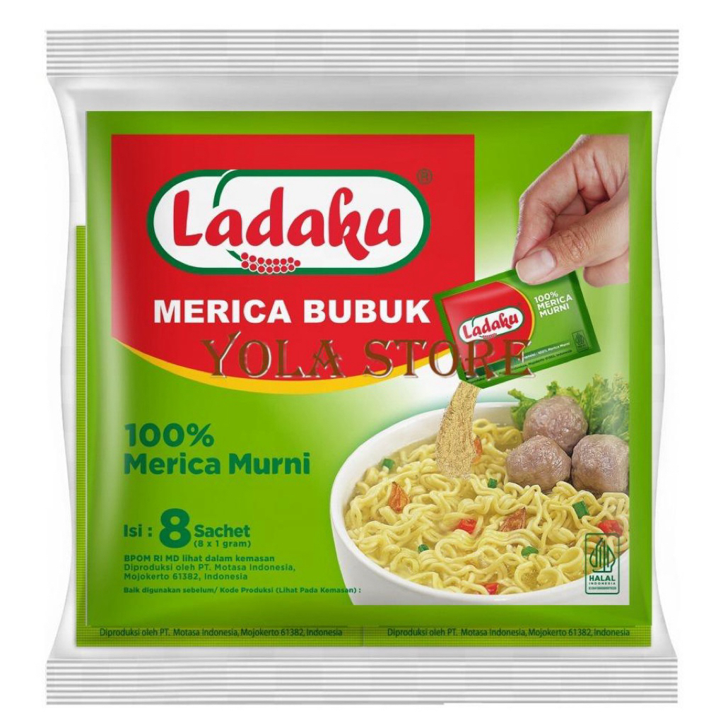 Jual LADAKU MERICA BUBUK ISI 8x1 GRAM BUMBU MASAK SACHET | Shopee Indonesia