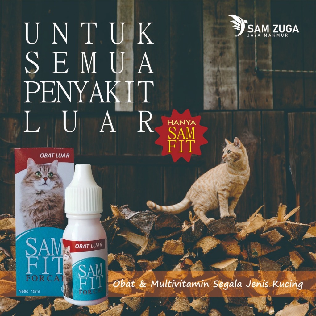 Jual SAMFIT FOR CAT - Obat Kucing Ringworm Kulit Kering Eosinophilic ...