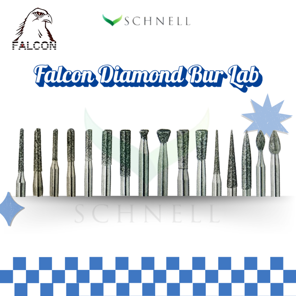 Jual FALCON Diamond Bur Lab / Dental Burs / Mata Bur Bor / Highspeed ...