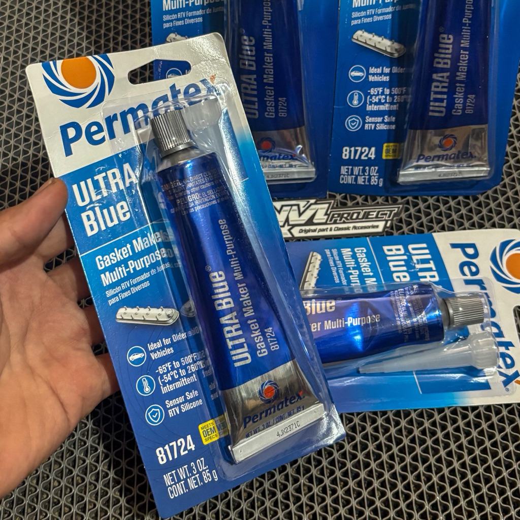 Jual Lem packing lem permatex ultra blue RTV 85gr | Shopee Indonesia