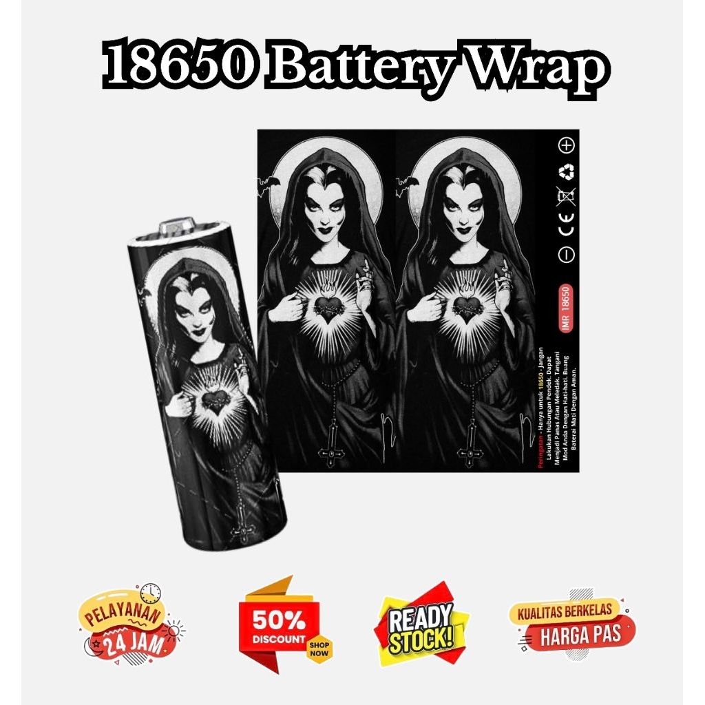 Jual Holdingskyy - Skin Stiker Wrap Baterai 18650 Motif Anime Series ...