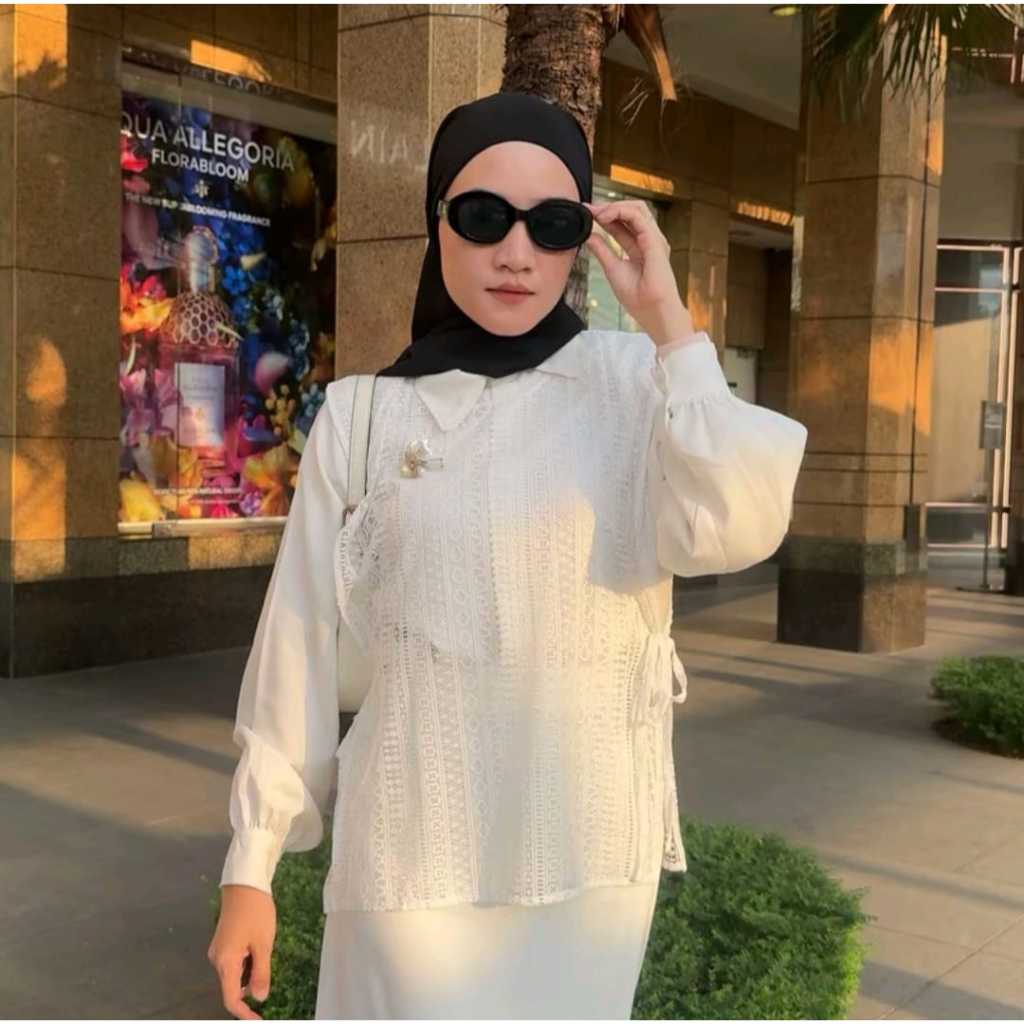 Jual Outer wanita rompi wanita kekinian outfit gamis vest burkat malika ...