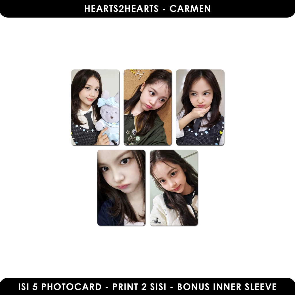 Jual PHOTOCARD HEARTS2HEARTS PHOTOCARD H2H UNOFFICIAL [ISI 5