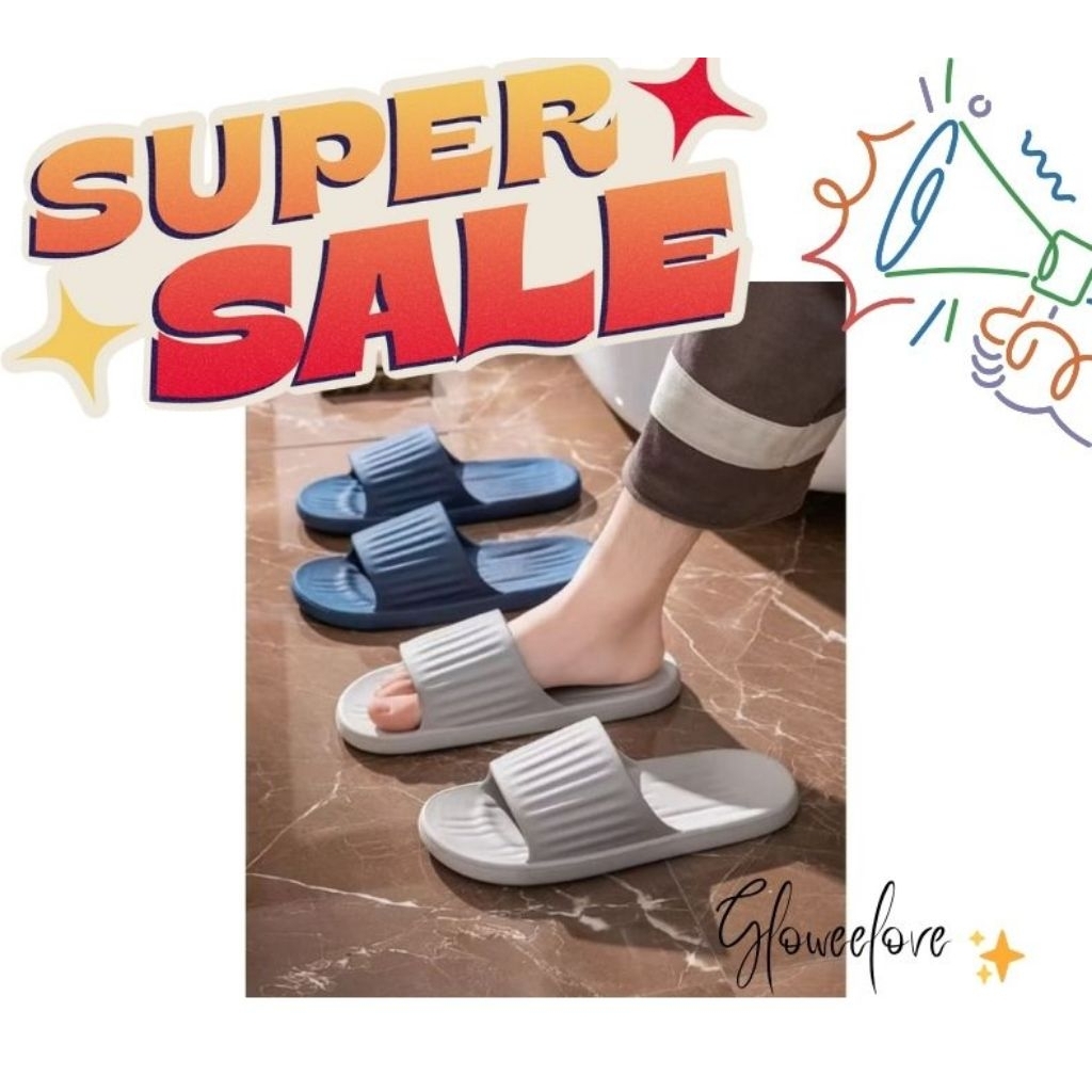 Jual Sandal Polos Anti slip/ sendal karet sendal size jumbo | Shopee ...