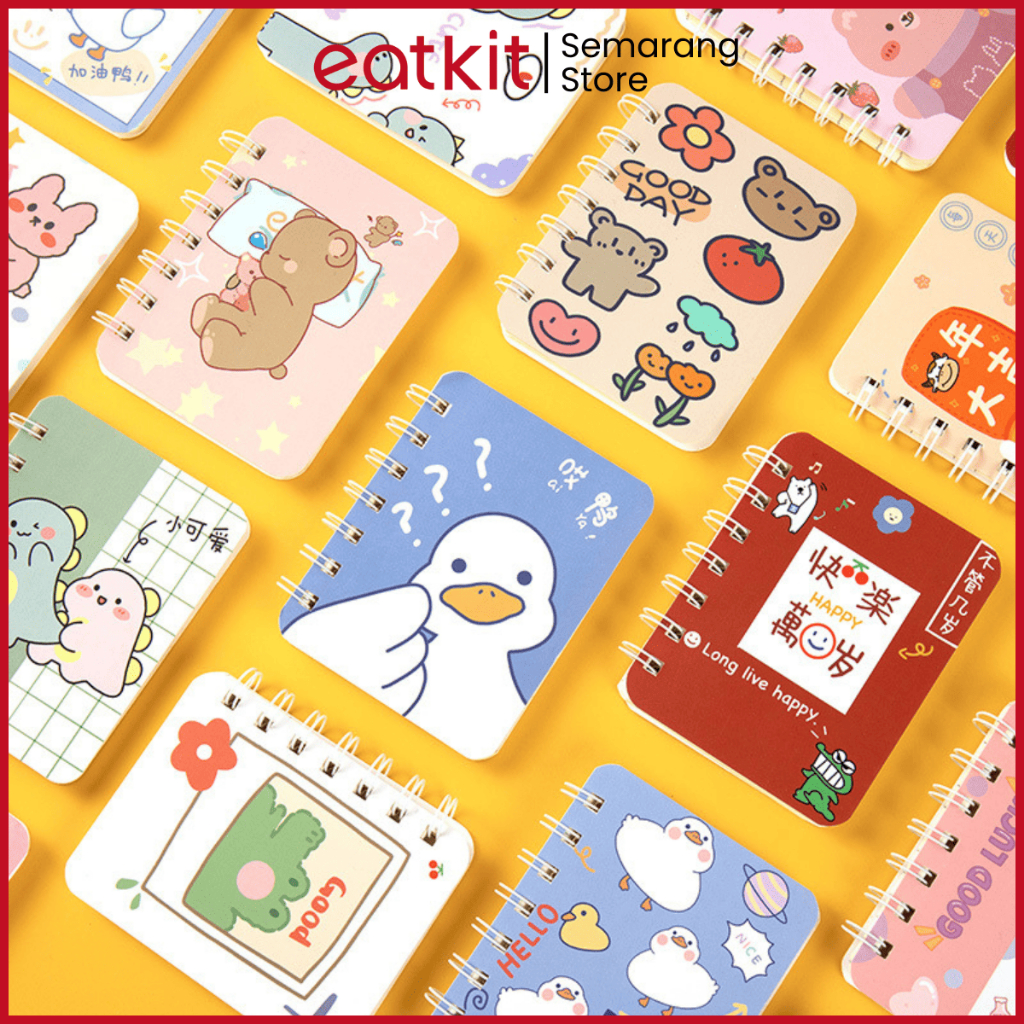 Jual Eatkit Note Book Mini A7 50/80 Halaman Scrapbook Pocket Book Buku ...