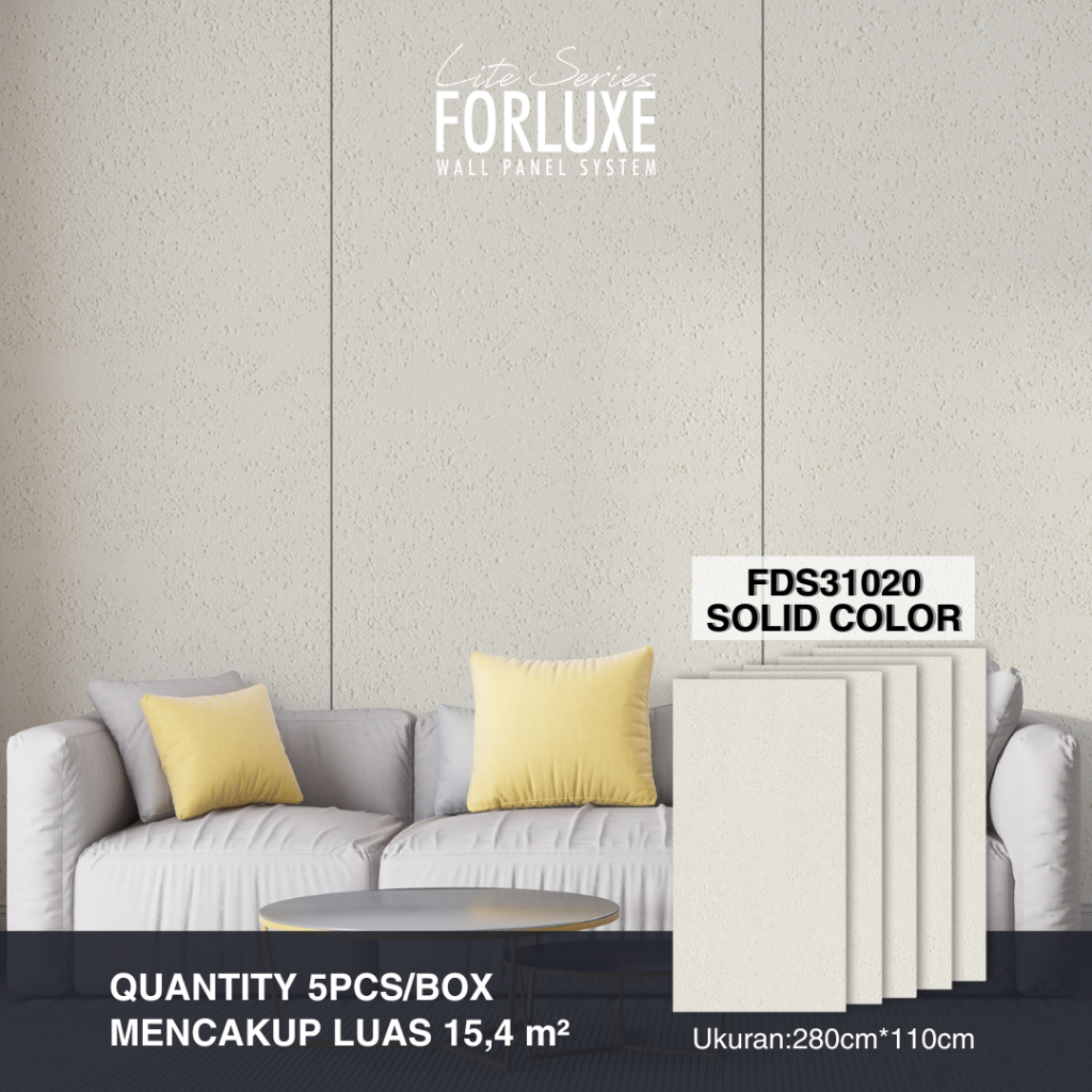 Jual Forluxe Lite Series - Panel Dinding Motif Solid FDS31020 ...