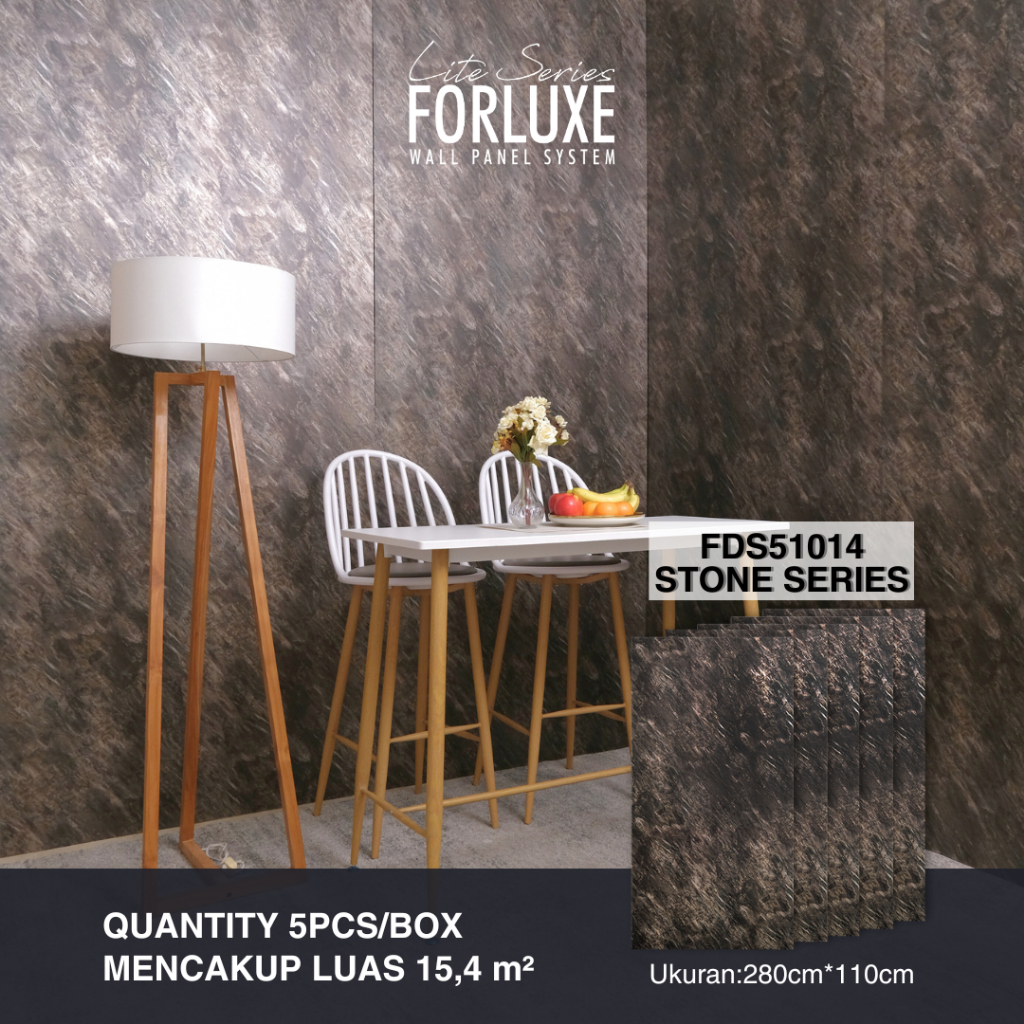 Jual Forluxe Lite Series - Panel Dinding Motif Stone FDS51014 ...