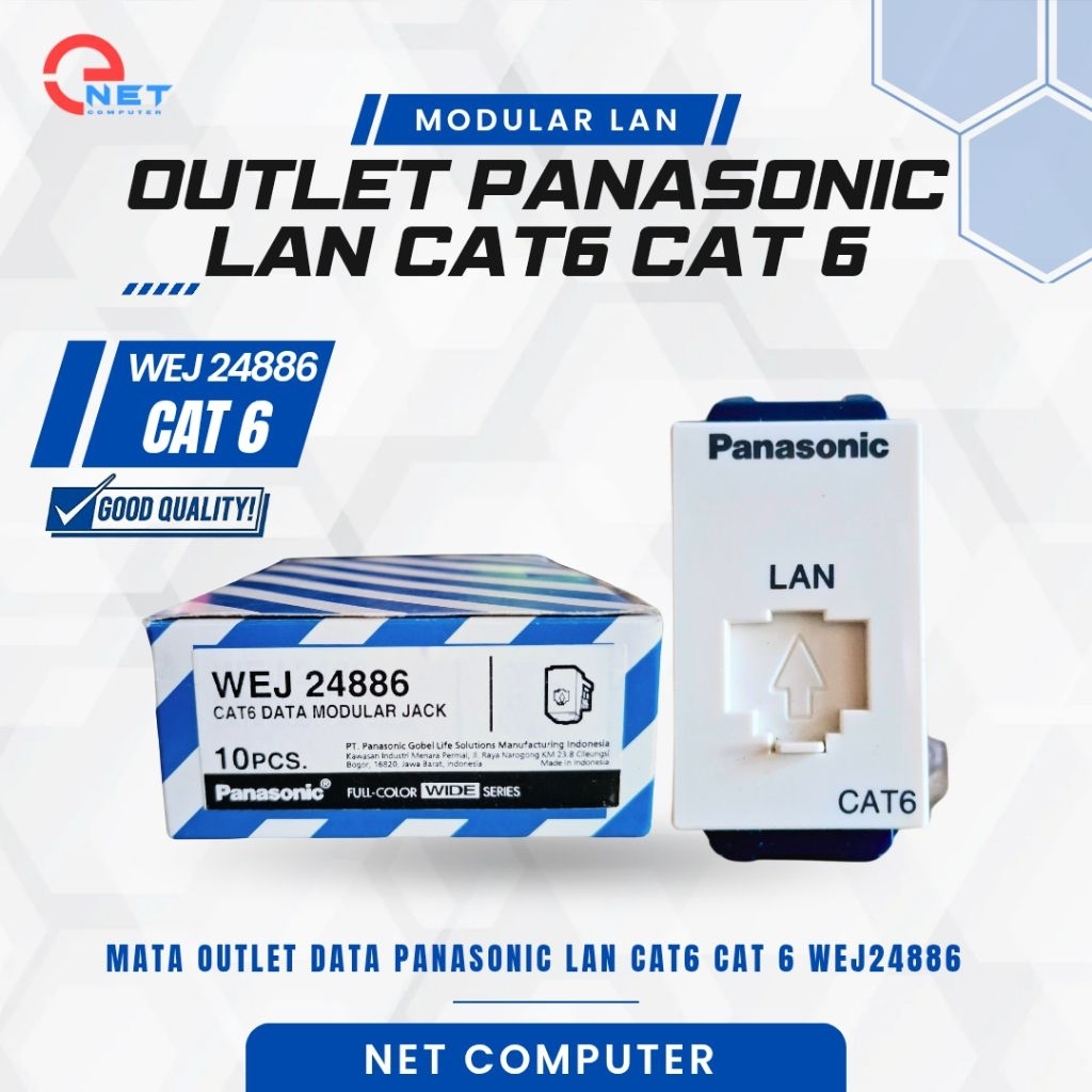 Jual MODULAR Mata Outlet Data LAN Socket Kontak Jaringan internet RJ45 ...