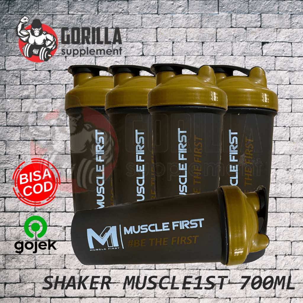 Jual MUSCLE FIRST Shaker Hitam 600 ML Shaker Polos M1 | Shopee Indonesia