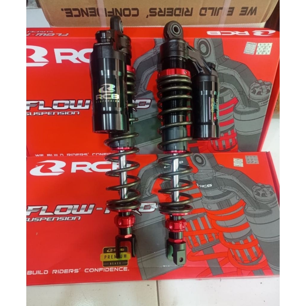 Jual shockbreaker RCB type flow pro 395mm adv 160 -; original | Shopee ...