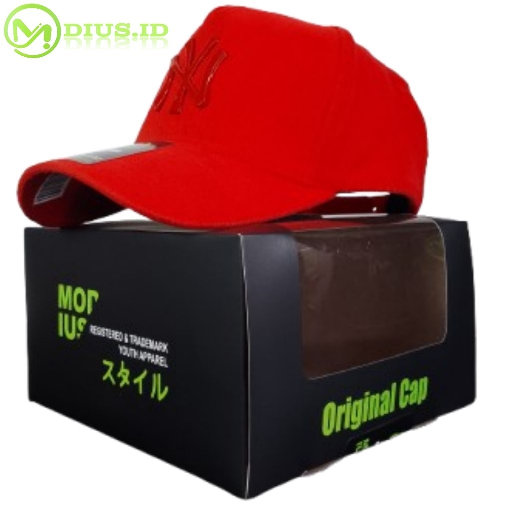 Jual TOPI NY PIN BESI RED ON RED BASEBALL CAPS | Shopee Indonesia