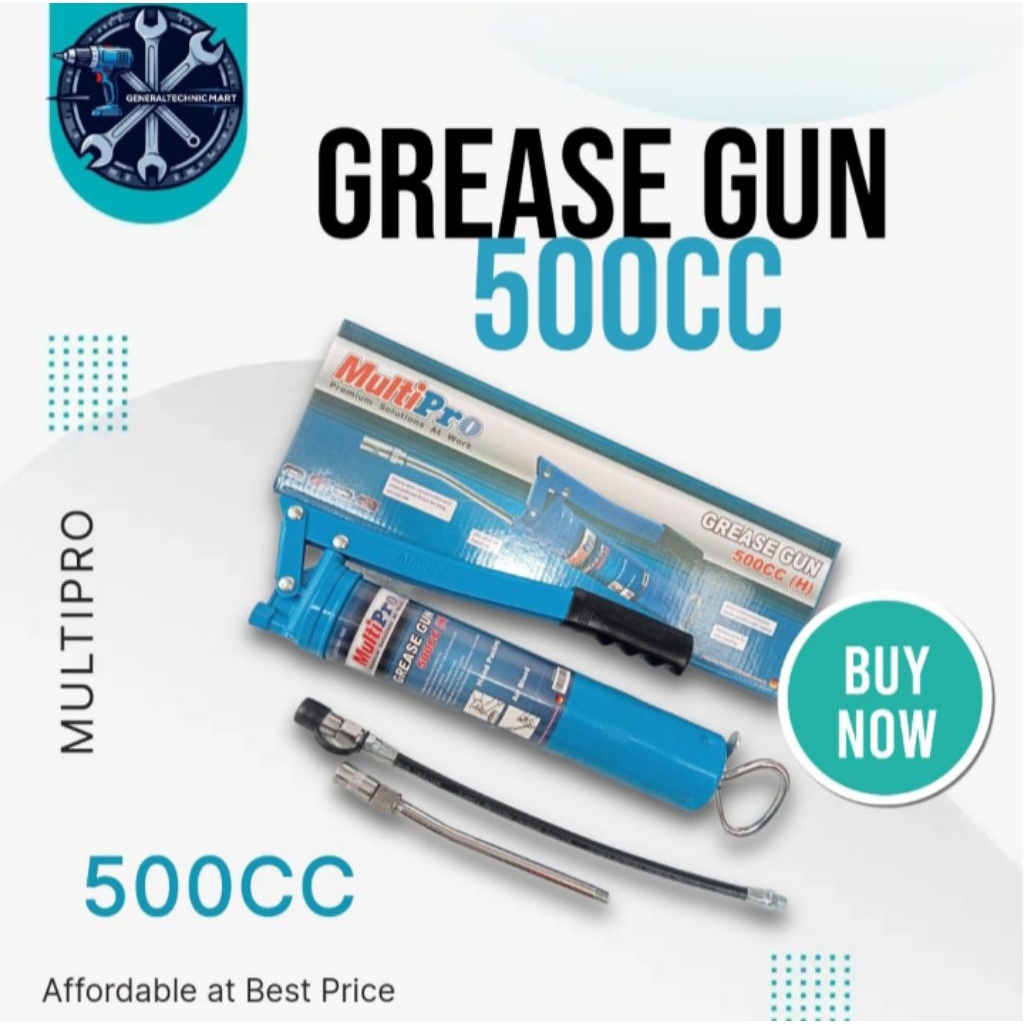 Jual Multipro Grease Gun 500CC pompa oli gemuk manual | Shopee Indonesia