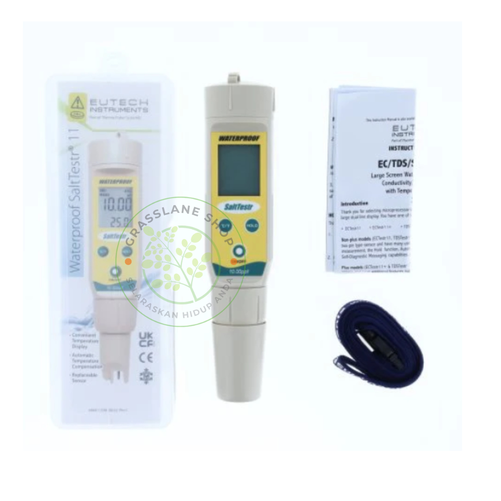 Jual Eutech Waterproof Pocket Salinity Tester Meter Salttestr11 Eutech ...