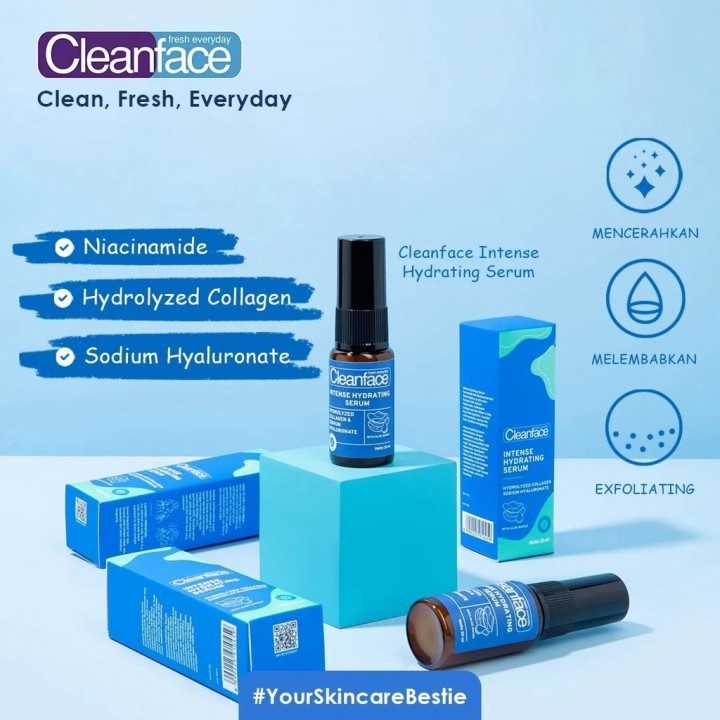 Jual Cleanface Serum Intense Hydrating 20ml | Shopee Indonesia