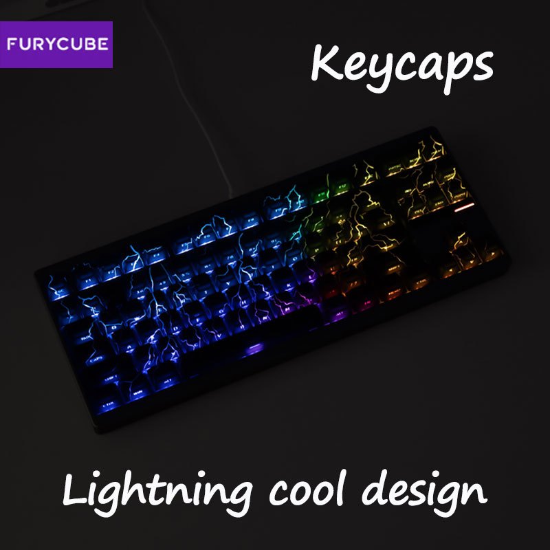 Jual FURYCUBE Lightning Keycaps PBT 120+ Keys For Mechanical Keyboard ...