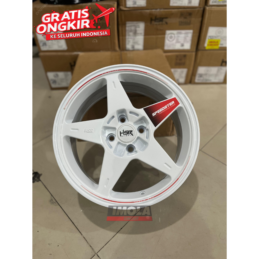 Jual Pelek Racing R16 HSR SPEEDSTER Baut/Pcd 4x100 Ring 16 Model Palang ...