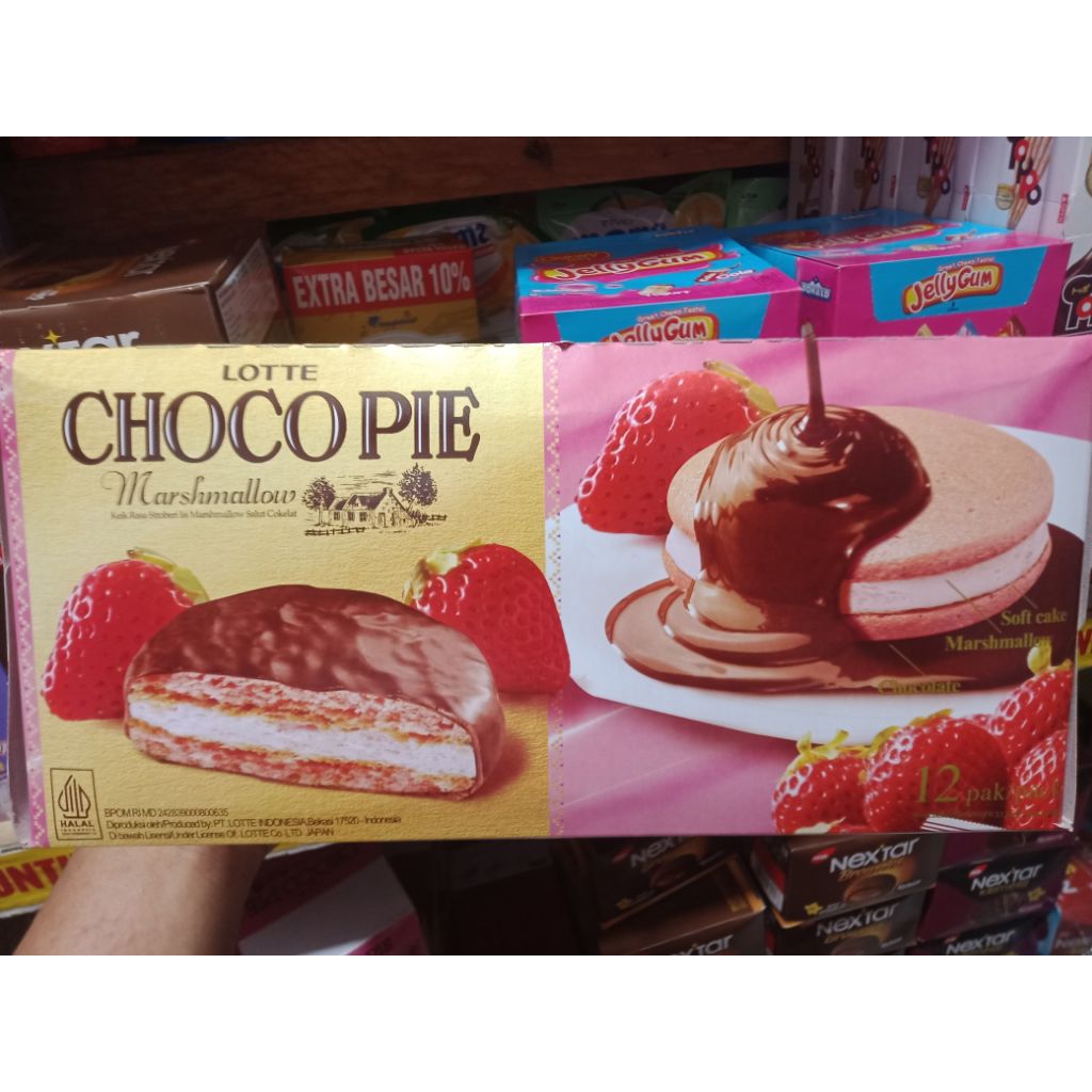 Jual Chocope Marshmallow Rasa Strawberry 12Pcs | Shopee Indonesia