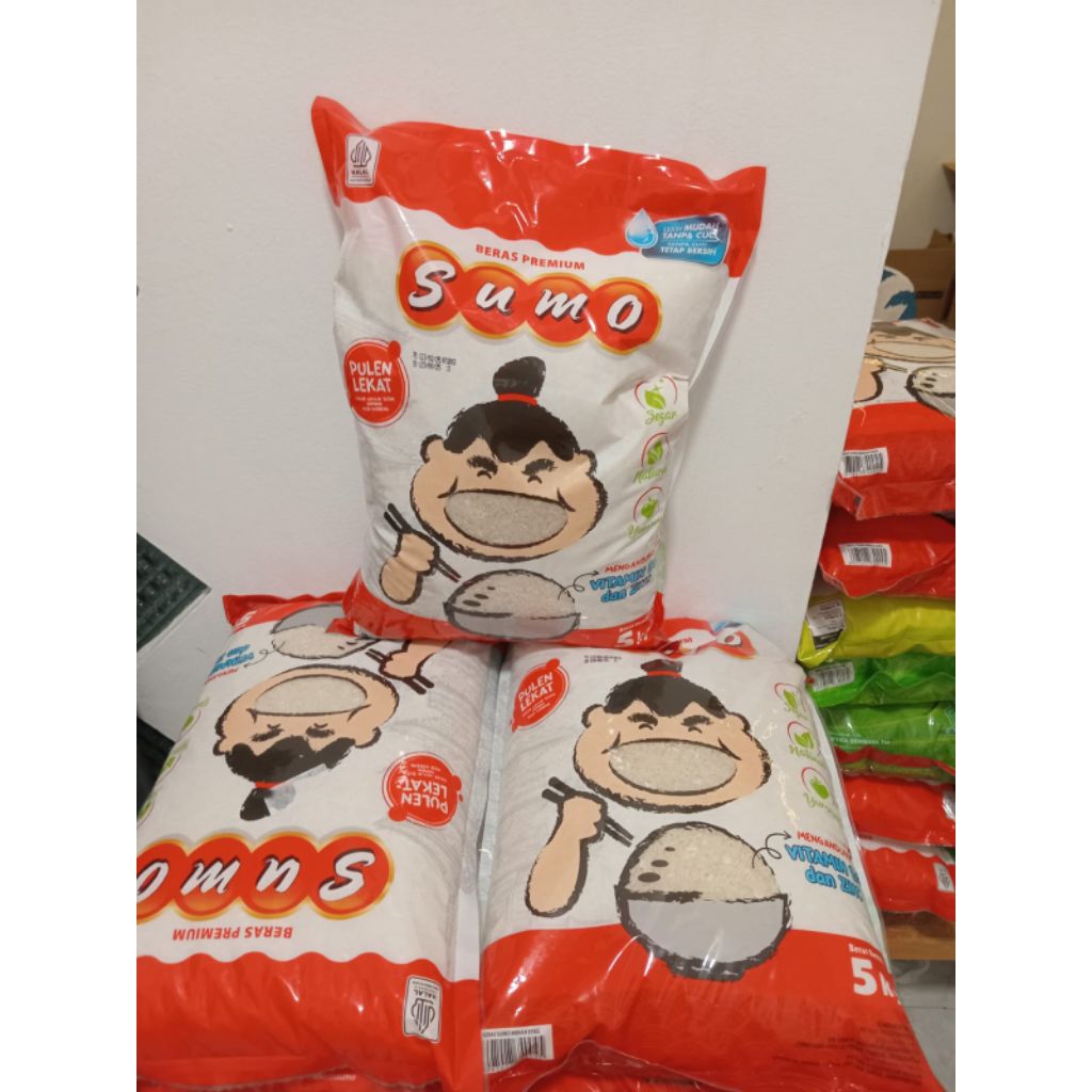 Jual Beras sumo label Merah 3kg dan 5kg | Shopee Indonesia