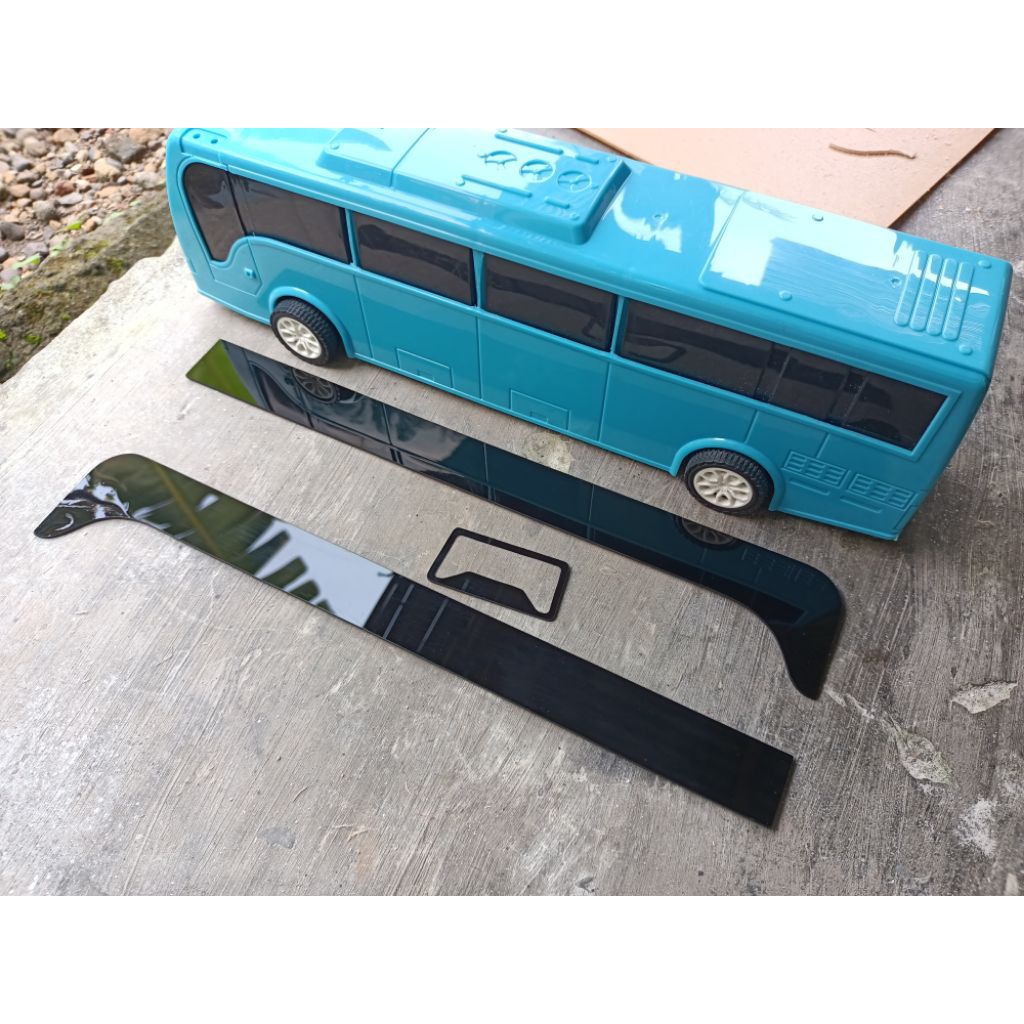 Jual KACA AKRILIK MINIATUR BUS PLASTIK RKC | Shopee Indonesia