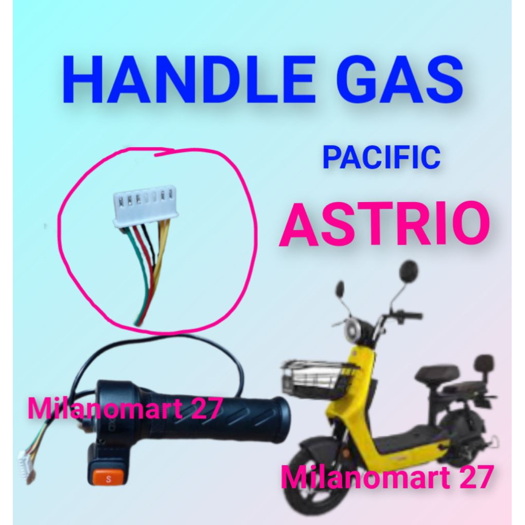 Jual handle gas pacific astrio handle throttle gas sepeda listrik ...