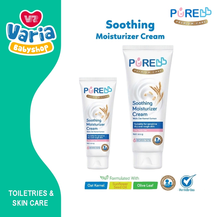 Jual PURE BB SOOTHING MOISTURIZER CREAM 100GR/200GR | PURE BB | Shopee ...