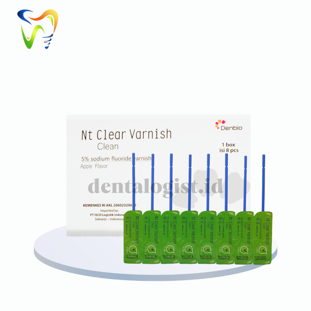Jual Nt Clear Varnish 0,4 ML 8'S / 1 BOX Isi 8 PCS / 5% Sodium Fluoride ...