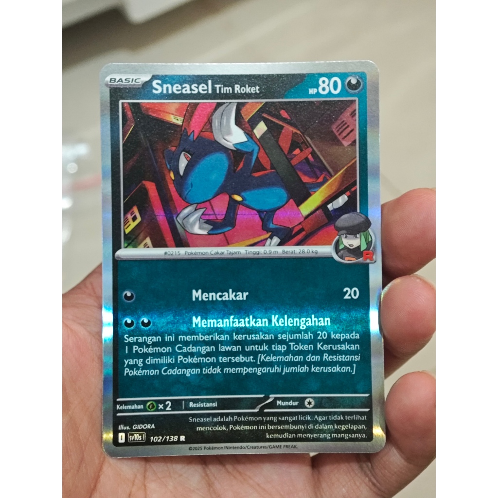 Jual Sneasel Tim Roket R sv10s 102/138 - Kehadiran Juara - Kartu ...