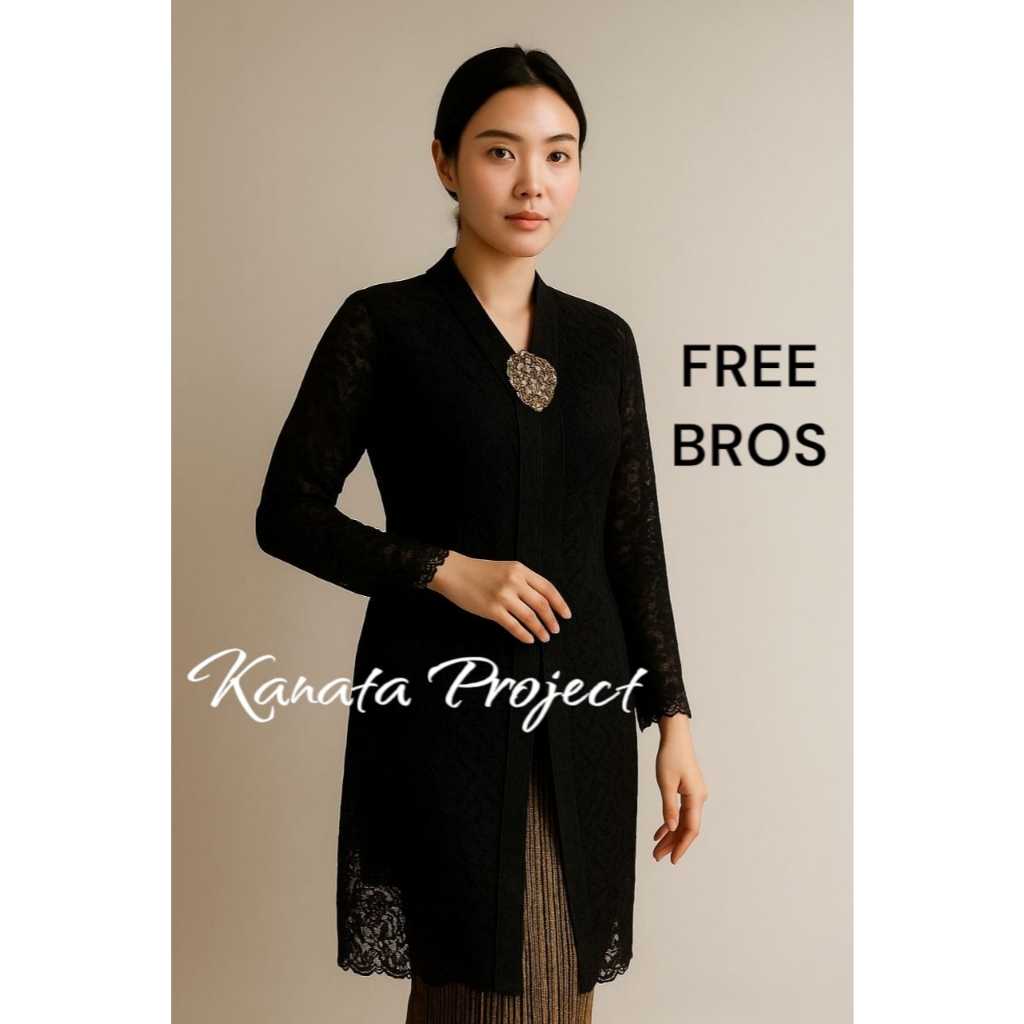 Jual (FREE BROS) Setelan Kebaya Tunik Floy bawahan rok plisket Batik ...
