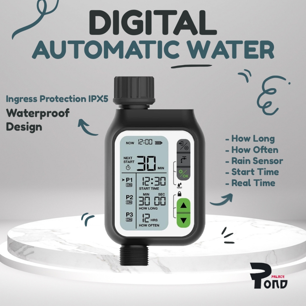 Jual Auto Off Water Timer Digital Pengisian Penambahan Air Kolam ...