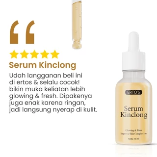 Erto's Serum Kinclong | Pipet | Serum Pencerah Wajah Melembabkan Mengencangkan Wajah Anti Penuaan Dini