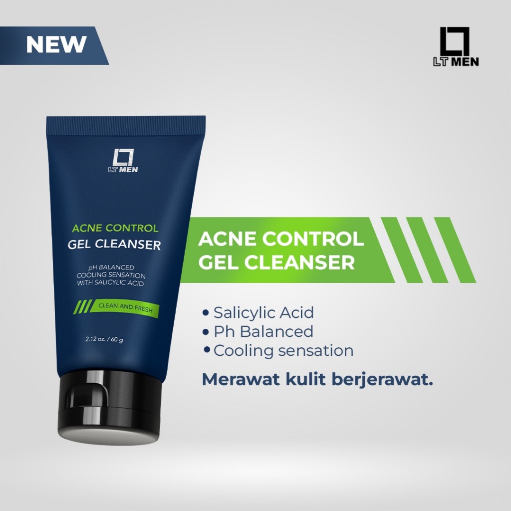 Jual LT MEN - ACNE CONTROL GEL CLEANSER | Shopee Indonesia